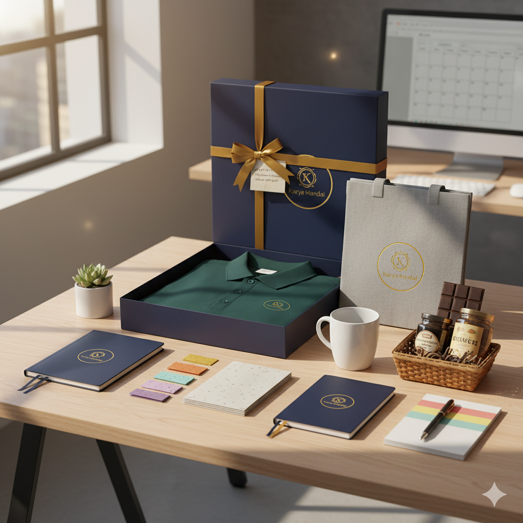 Karya Mandal Products - Jute Bags, Mugs, T-Shirts, Hoodies, Sweatshirts, Diaries, Gifting Solutions for Corporate. Corporate Media Services 