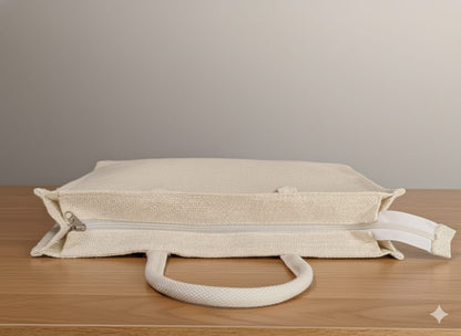 Spiritual Heritage Jute Handbag