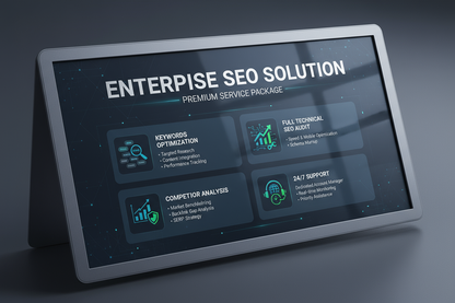 Enterprise
Keywords Optimization
Full Technical SEO Audit
Competitor Analysis
24/7 Support