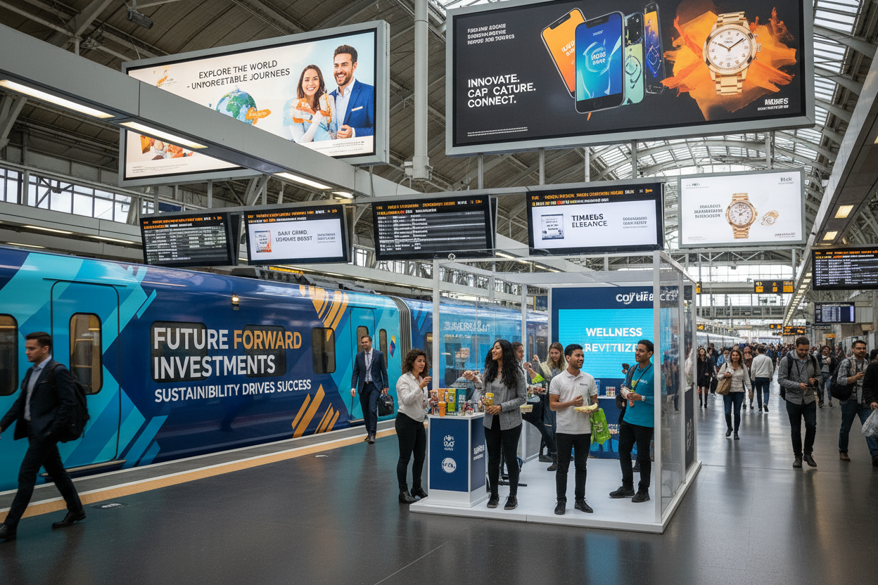 Railway Advertising: Hoardings, Announcements, Train Wraps & Activations